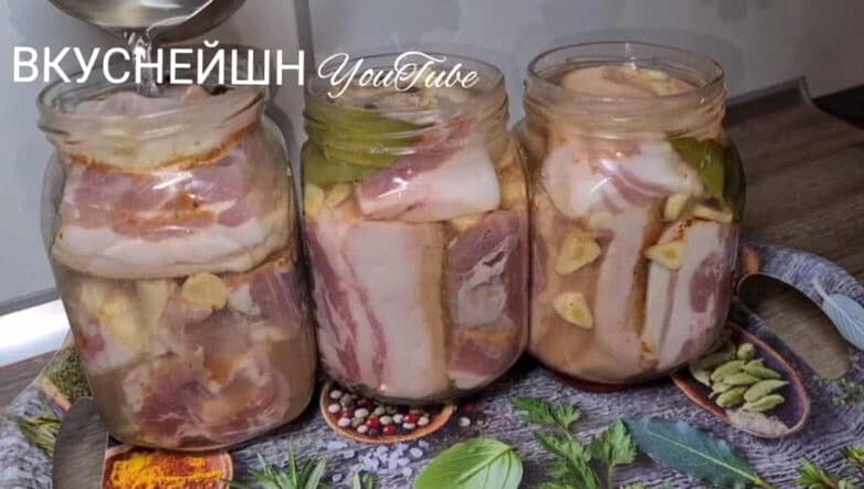 Сало в розсолі зі смаком шашлику! «П’ятихвилинка» ідеальна закуска на всі випадки життя