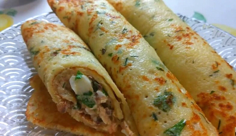 Неймовірно смачні солоні млинці, яких ви ще не куштували! Рецепт з особливою начинкою