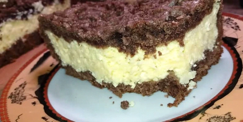 Ідеально до кави! Всі продукти завжди під рукою! Великий Тертий шоколадний пиріг з сиром
