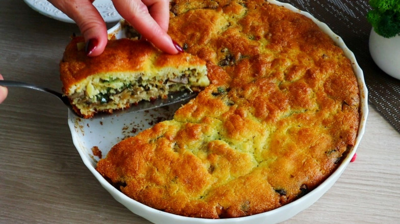 Манник з мясом і грибами швидкий рецепт який усі просять повторити